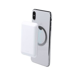Batterie Externe Personnalisée 5000 mAh - Power Bank Vekmar Couleurs : blanc marquage laser ultra précis