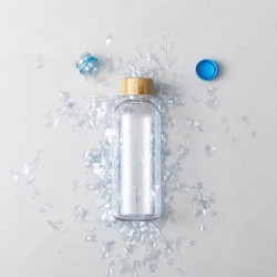 Gourde Éco-responsable et Durable Personnalisée Solarix Matières : bambou Couleurs : transparent livraison express 24h 48h
