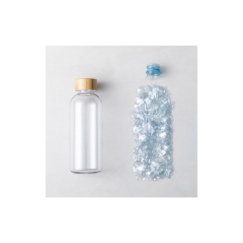 Gourde Éco-responsable et Durable Personnalisée Solarix Matières : bambou Couleurs : transparent objet promotionnel éco-responsa