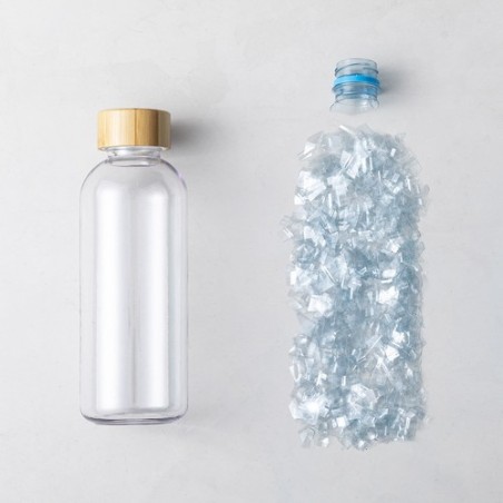 Gourde Éco-responsable et Durable Personnalisée Solarix Matières : bambou Couleurs : transparent objet promotionnel éco-responsa