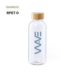 Gourde Éco-responsable et Durable Personnalisée Solarix Matières : bambou Couleurs : transparent cadeau collaborateur premium