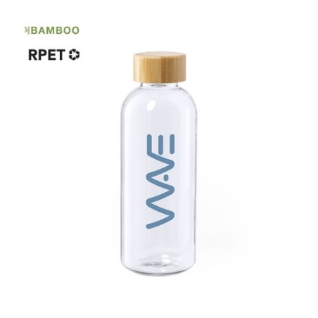 Gourde Éco-responsable et Durable Personnalisée Solarix Matières : bambou Couleurs : transparent cadeau collaborateur premium