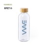 Gourde Éco-responsable et Durable Personnalisée Solarix Matières : bambou Couleurs : transparent cadeau collaborateur premium