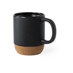Tasse Éco-Friendly Personnalisée de 300 ml - Bokun Matières : liège Couleurs : noir