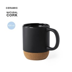 Tasse Éco-Friendly Personnalisée de 300 ml - Bokun Matières : liège Couleurs : noir goodies publicitaire événementiel