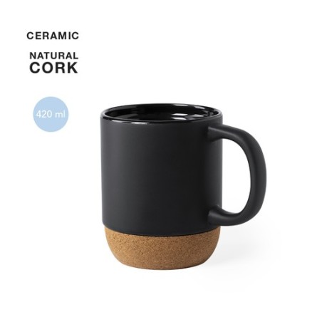 Tasse Éco-Friendly Personnalisée de 300 ml - Bokun Matières : liège Couleurs : noir goodies publicitaire événementiel