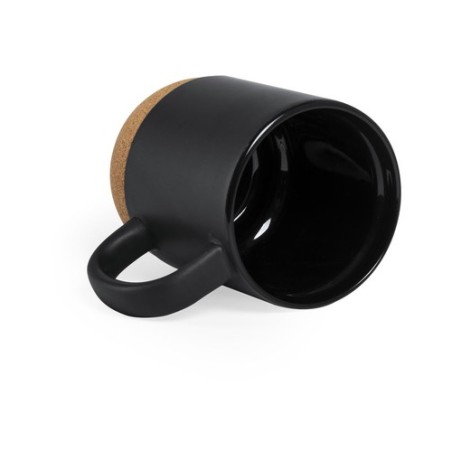 Tasse Éco-Friendly Personnalisée de 300 ml - Bokun Matières : liège Couleurs : noir marquage laser ultra précis