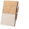 Bloc Notes Éco-responsable Personnalisé - Brastel Matières : liège Couleurs : naturel livraison express 24h 48h
