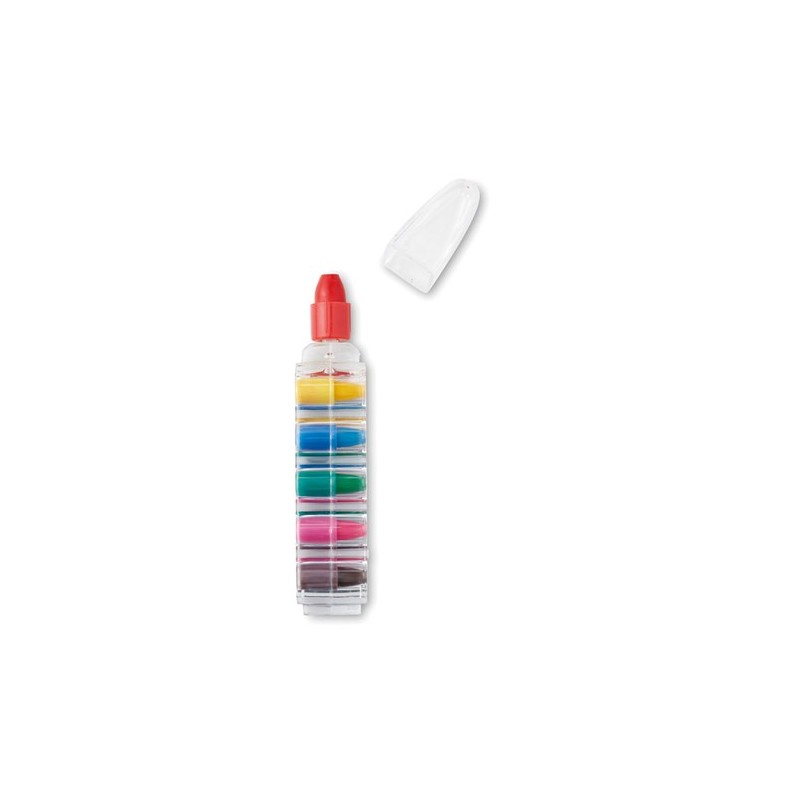 Set de Crayons Personnalisés Peint/Cire Éco-responsable MAGIC Matières : polystyrène (PS) Couleurs : transparent cadeau entrepri
