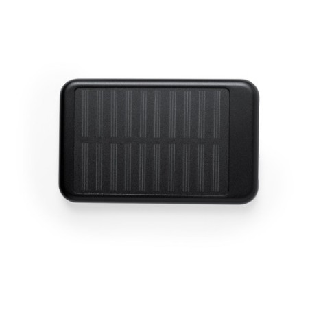 Batterie solaire personnalisée 4000 mAh - Power Bank Rudder Matières : aluminium Couleurs : noir