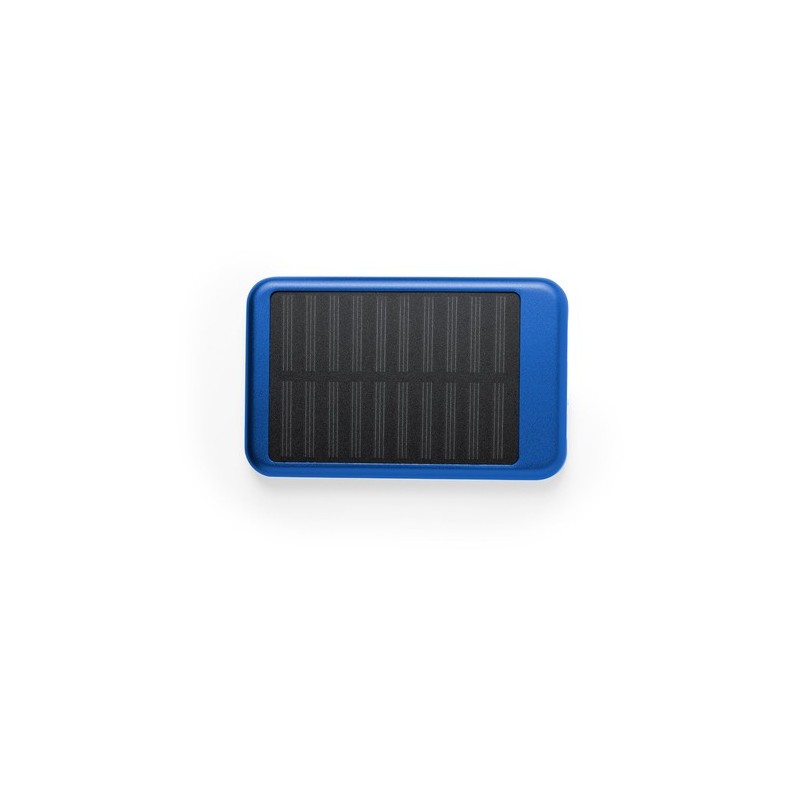 Batterie solaire personnalisée 4000 mAh - Power Bank Rudder Matières : aluminium Couleurs : noir impression haute définition