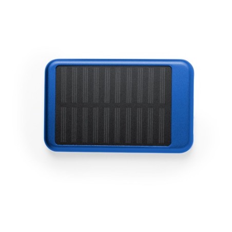 Batterie solaire personnalisée 4000 mAh - Power Bank Rudder Matières : aluminium Couleurs : noir impression haute définition