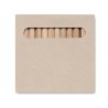 Étui fenêtre 12 crayons publicitaire idéal cadeau d'entreprise : ARCOLOR Matières : bois Couleurs : marron personnalisable avec 
