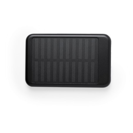 Batterie solaire personnalisée 4000 mAh - Power Bank Rudder Matières : aluminium Couleurs : rouge personnalisation sur mesure