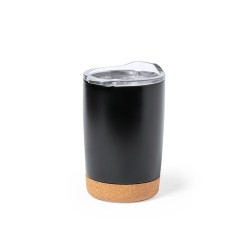 Verre thermique isotherme et design personnalisé Nerux Matières : liège Couleurs : noir