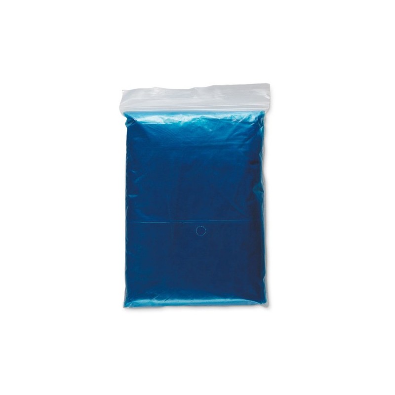 Poncho de secours Imperméable et Pratique Personnalisé - SPRINKLE Matières : polyéthylène (PE) Couleurs : bleu