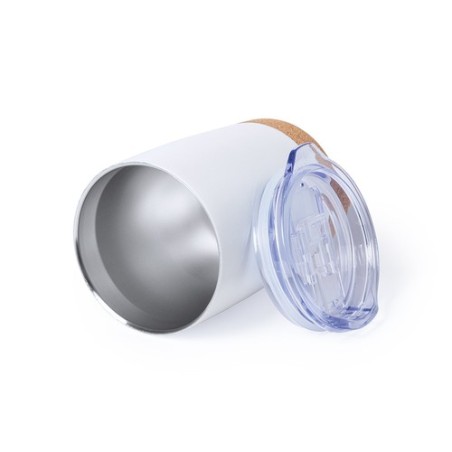 Verre thermique isotherme et design personnalisé Nerux Matières : liège Couleurs : argenté livraison express 24h 48h