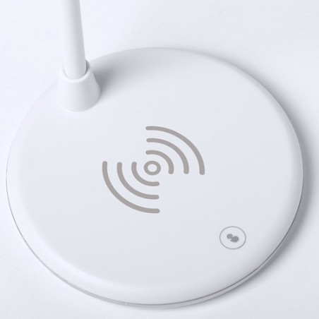 Lampe multifonction personnalisée avec éclairage et chargeur - Lerex Couleurs : blanc marquage laser ultra précis
