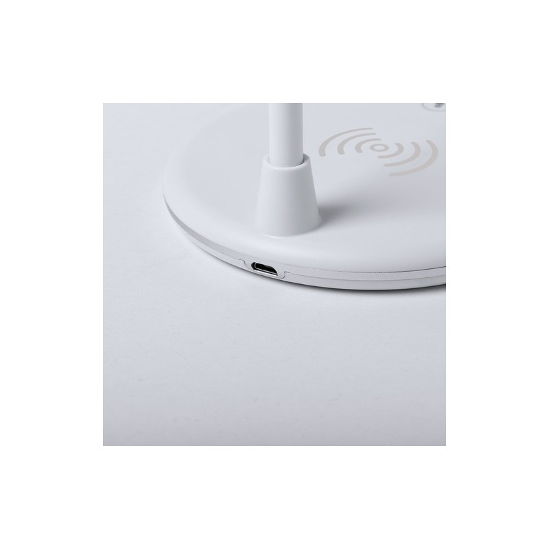 Lampe multifonction personnalisée avec éclairage et chargeur - Lerex Couleurs : blanc objet promotionnel éco-responsable