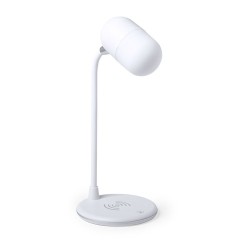 Lampe multifonction personnalisée avec éclairage et chargeur - Lerex Couleurs : blanc cadeau collaborateur premium