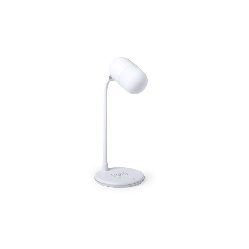 Lampe multifonction personnalisée avec éclairage et chargeur - Lerex Couleurs : blanc cadeau collaborateur premium