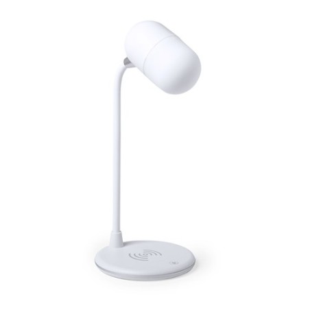 Lampe multifonction personnalisée avec éclairage et chargeur - Lerex Couleurs : blanc cadeau collaborateur premium