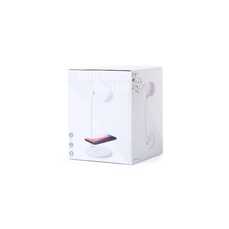 Lampe multifonction personnalisée avec éclairage et chargeur - Lerex Couleurs : blanc personnalisation rapide en France
