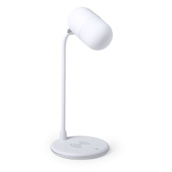 Lampe multifonction personnalisée avec éclairage et chargeur - Lerex Couleurs : blanc goodies entreprise design
