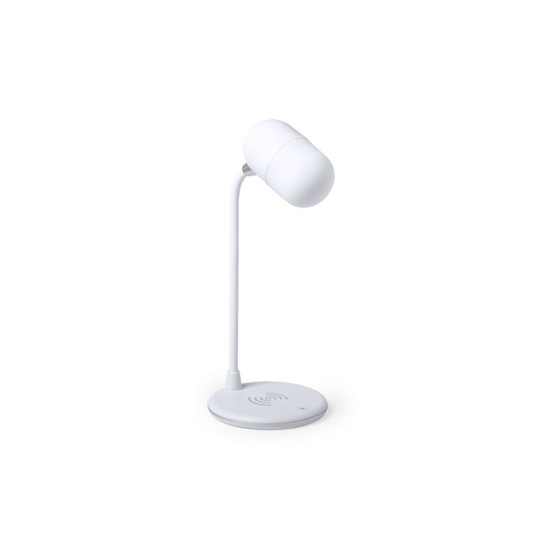 Lampe multifonction personnalisée avec éclairage et chargeur - Lerex Couleurs : blanc goodies entreprise design