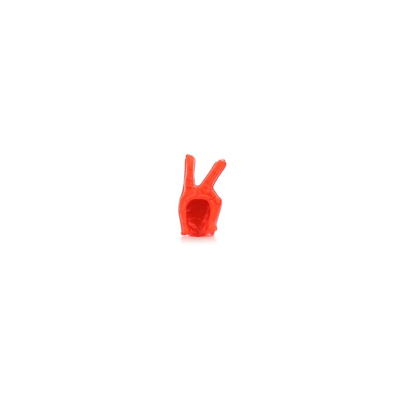 Main animée personnalisée en objet publicitaire unique - Hogan Matières : LDPE Couleurs : rouge personnalisable avec votre logo