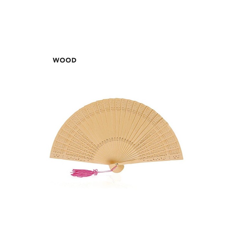Éventail Madera en Bois Naturel - Élégance et Style Personnalisé