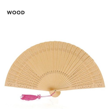 Éventail Madera en Bois Naturel - Élégance et Style Personnalisé