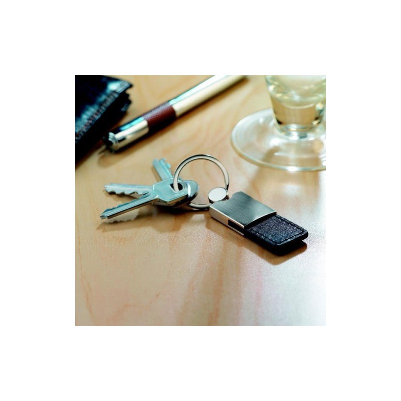 Porte-clés PU et métal COLUMBUS - Élégance et Praticité