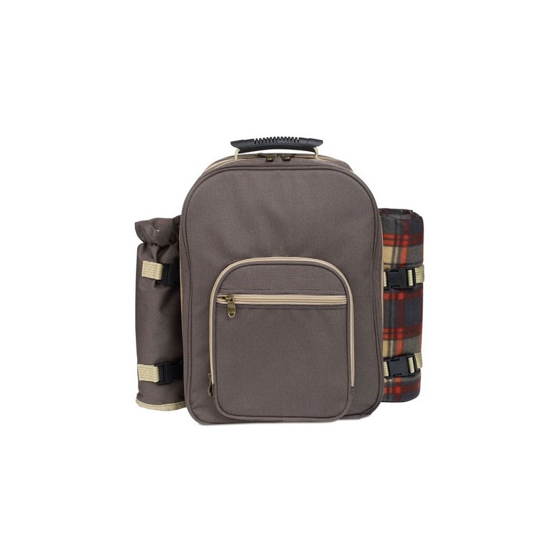 Sac de Pique-Nique Éco-responsable et Pratique pour 4 Personnes - HIGH PARK Matières : PET Couleurs : marron