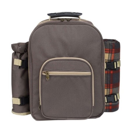 Sac de Pique-Nique Éco-responsable et Pratique pour 4 Personnes - HIGH PARK Matières : PET Couleurs : marron