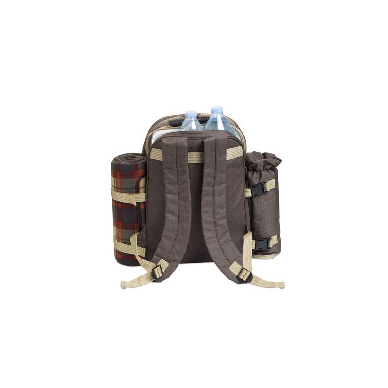 Sac de Pique-Nique Éco-responsable et Pratique pour 4 Personnes - HIGH PARK Matières : PET Couleurs : marron cadeau entreprise p