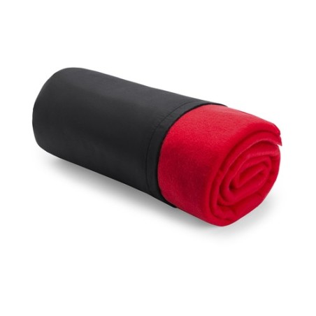 Couverture Personnalisée - Thiago Matières : polaire Couleurs : noir objet promotionnel éco-responsable
