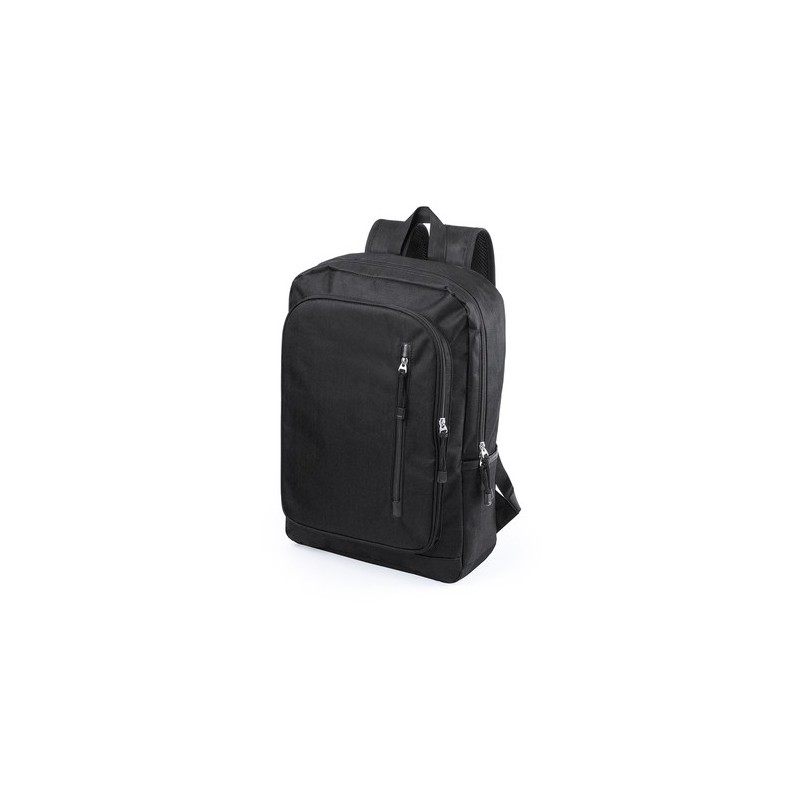 Sac à Dos Personnalisé Rembourré Polyvalent pas cher Donovan Matières : polyester Couleurs : noir cadeau entreprise pas cher