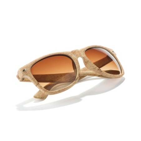 Lunettes de Soleil Personnalisées à Protection Style Pas Cher Haris Couleurs : marron foncé marquage laser ultra précis