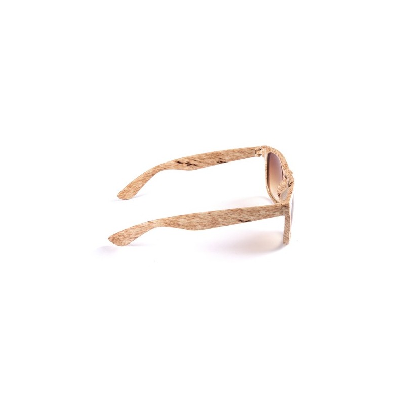Lunettes de Soleil Personnalisées à Protection Style Pas Cher Haris Couleurs : marron foncé objet promotionnel éco-responsable