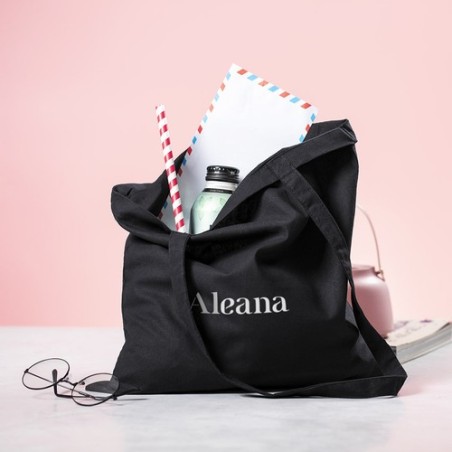 Sac Pratique Éco-responsable Cadeau d'Entreprise Geiser Matières : coton Couleurs : bleu clair marquage couleur éclatante