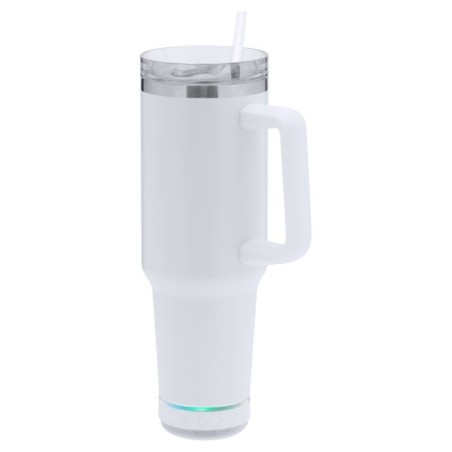 Carafe thermique personnalisée à prix réduit - Haut-Parleurs Tracir Matières : acier inoxydable Couleurs : blanc