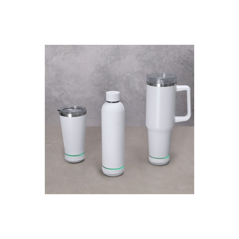 Carafe thermique personnalisée à prix réduit - Haut-Parleurs Tracir Matières : acier inoxydable Couleurs : blanc objet publicita