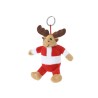 Porte-clés personnalisé en peluche pas cher Cardix Matières : polyester Couleurs : blanc cadeau entreprise pas cher