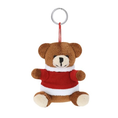 Porte-clés personnalisé en peluche pas cher Cardix Matières : polyester Couleurs : blanc livraison express 24h 48h
