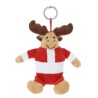 Porte-clés personnalisé en peluche pas cher Cardix Matières : polyester Couleurs : marron objet promotionnel éco-responsable