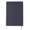 Bloc-notes personnalisé pas cher Lazox Couleurs : bleu marine Matières : PU recyclé livraison express 24h 48h