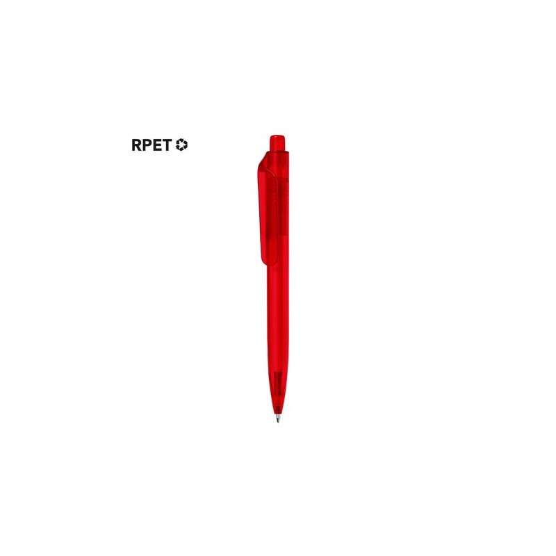 Stylo Éco-responsable Personnalisé Surten Matières : PET recyclé Couleurs : rouge marquage laser ultra précis