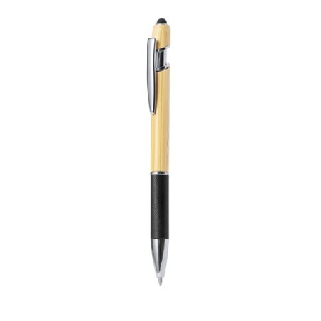 Stylet Éco-responsable Multifonction Bille Filipo Matières : bambou Couleurs : gris objet publicitaire robuste