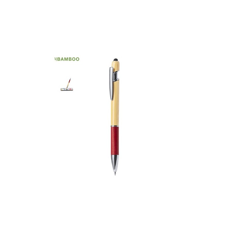 Stylet Éco-responsable Multifonction Bille Filipo Matières : bambou Couleurs : bleu marine goodies entreprise design